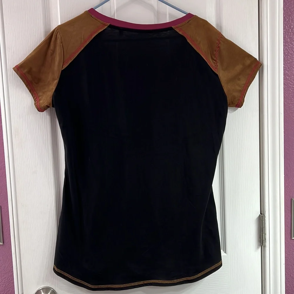 Country Sweetheart Black Short Sleeve Tee with Pink Accents - Picture 4 of 8